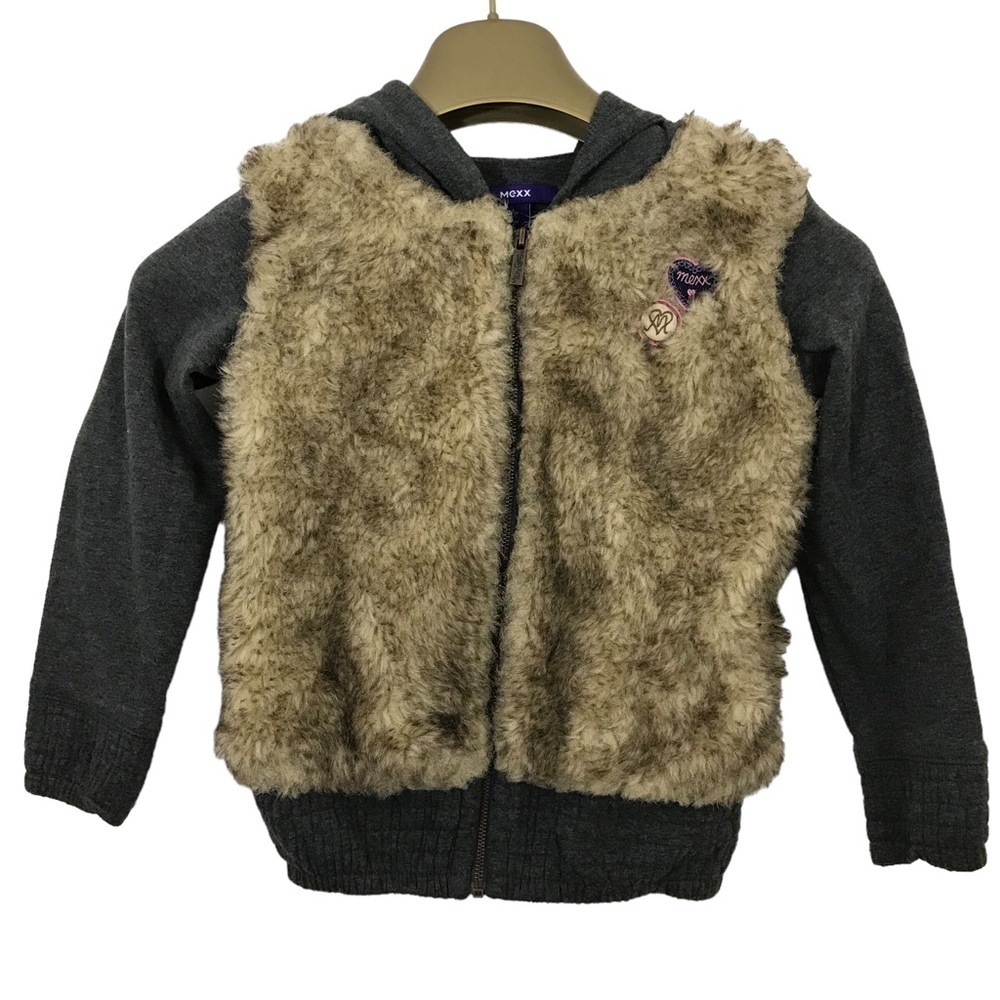 Mexx Faux Fur Sweater Full Zipper Long Sleeve Hoodie